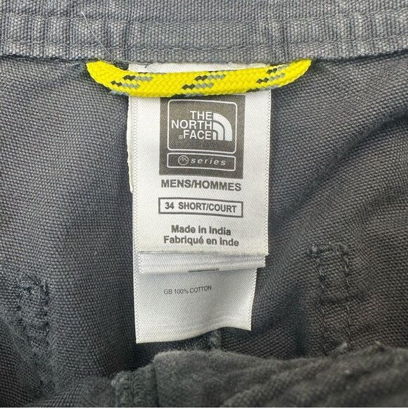 North Face Cargo Pants Men 34 Gray Canvas Cotton Outdoor Hiking Straight *32x28‎ - Picture 11 of 14